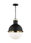 One Light Pendant<br /><span style="color:#4AB0CE;">Entrega: 4-10 dias en USA</span><br /><span style="color:#4AB0CE;font-size:60%;">PREGUNTE POR ENTREGA EN PANAMA</span><br />Collection: Hanks<br />Finish: Midnight Black