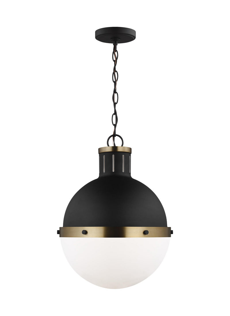 One Light Pendant<br /><span style="color:#4AB0CE;">Entrega: 4-10 dias en USA</span><br /><span style="color:#4AB0CE;font-size:60%;">PREGUNTE POR ENTREGA EN PANAMA</span><br />Collection: Hanks<br />Finish: Midnight Black