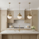 Visual Comfort Studio - 6577101-848 - One Light Pendant - Hanks - Satin Brass