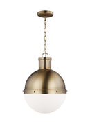 One Light Pendant<br /><span style="color:#4AB0CE;">Entrega: 4-10 dias en USA</span><br /><span style="color:#4AB0CE;font-size:60%;">PREGUNTE POR ENTREGA EN PANAMA</span><br />Collection: Hanks<br />Finish: Satin Brass
