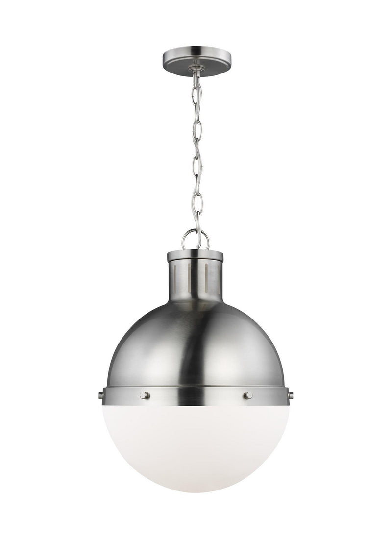One Light Pendant<br /><span style="color:#4AB0CE;">Entrega: 4-10 dias en USA</span><br /><span style="color:#4AB0CE;font-size:60%;">PREGUNTE POR ENTREGA EN PANAMA</span><br />Collection: Hanks<br />Finish: Brushed Nickel