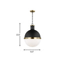 One Light Pendant<br /><span style="color:#4AB0CE;">Entrega: 4-10 dias en USA</span><br /><span style="color:#4AB0CE;font-size:60%;">PREGUNTE POR ENTREGA EN PANAMA</span><br />Collection: Hanks<br />Finish: Midnight Black