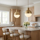 Visual Comfort Studio - 6677101-848 - One Light Pendant - Hanks - Satin Brass
