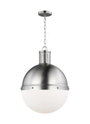 One Light Pendant<br /><span style="color:#4AB0CE;">Entrega: 4-10 dias en USA</span><br /><span style="color:#4AB0CE;font-size:60%;">PREGUNTE POR ENTREGA EN PANAMA</span><br />Collection: Hanks<br />Finish: Brushed Nickel