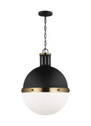 One Light Pendant<br /><span style="color:#4AB0CE;">Entrega: 4-10 dias en USA</span><br /><span style="color:#4AB0CE;font-size:60%;">PREGUNTE POR ENTREGA EN PANAMA</span><br />Collection: Hanks<br />Finish: Midnight Black