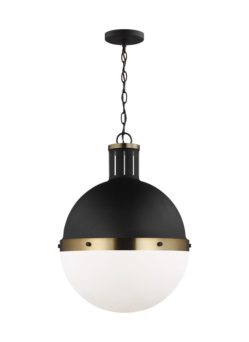 One Light Pendant<br /><span style="color:#4AB0CE;">Entrega: 4-10 dias en USA</span><br /><span style="color:#4AB0CE;font-size:60%;">PREGUNTE POR ENTREGA EN PANAMA</span><br />Collection: Hanks<br />Finish: Midnight Black