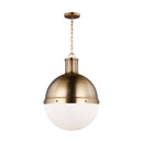 One Light Pendant<br /><span style="color:#4AB0CE;">Entrega: 4-10 dias en USA</span><br /><span style="color:#4AB0CE;font-size:60%;">PREGUNTE POR ENTREGA EN PANAMA</span><br />Collection: Hanks<br />Finish: Satin Brass