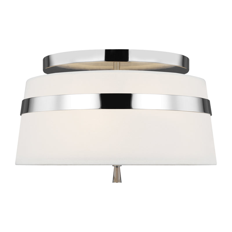 Three Light Semi-Flush Mount<br /><span style="color:#4AB0CE;">Entrega: 4-10 dias en USA</span><br /><span style="color:#4AB0CE;font-size:60%;">PREGUNTE POR ENTREGA EN PANAMA</span><br />Collection: Cordtlandt<br />Finish: Polished Nickel