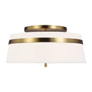 Three Light Semi-Flush Mount<br /><span style="color:#4AB0CE;">Entrega: 4-10 dias en USA</span><br /><span style="color:#4AB0CE;font-size:60%;">PREGUNTE POR ENTREGA EN PANAMA</span><br />Collection: Cordtlandt<br />Finish: Burnished Brass