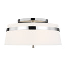 Three Light Semi-Flush Mount<br /><span style="color:#4AB0CE;">Entrega: 4-10 dias en USA</span><br /><span style="color:#4AB0CE;font-size:60%;">PREGUNTE POR ENTREGA EN PANAMA</span><br />Collection: Cordtlandt<br />Finish: Polished Nickel
