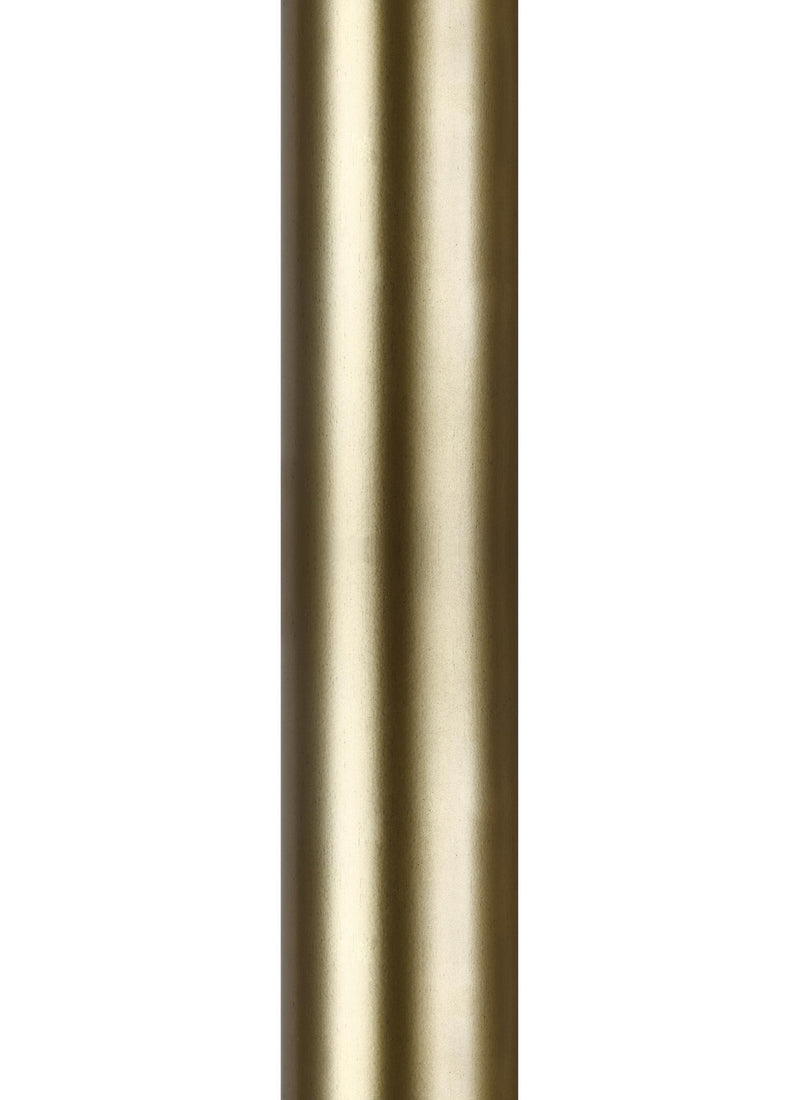 Generation Lighting. - POST-PDB - Outdoor Post - Outdoor Posts - Painted Distressed Brass