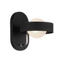 One Light Wall Sconce<br /><span style="color:#4AB0CE;">Entrega: 4-10 dias en USA</span><br /><span style="color:#4AB0CE;font-size:60%;">PREGUNTE POR ENTREGA EN PANAMA</span><br />Collection: Lift Off<br />Finish: Sand Coal and Polished Nickel