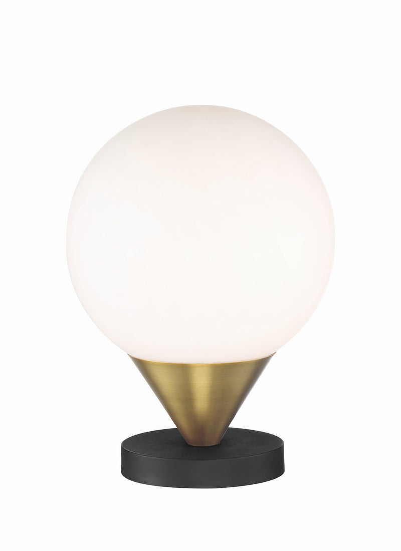 George Kovacs - P1831-1-618 - LED Table Lamp - Alluria - Weathered Black With Autumn Gold