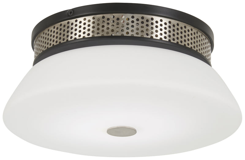 George Kovacs - P954-691-L - LED Flush Mount - Tauten - Coal With Brushed Nickel