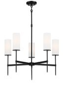 Minka-Lavery - 3845-66A - Five Light Chandelier - First Avenue - Coal