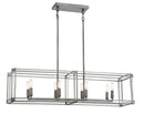 Minka-Lavery - 3858-756 - Eight Light Island Pendant - Langen Square - Antique Nickel