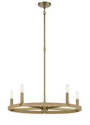 Minka-Lavery - 3865-695 - Five Light Chandelier - Windward Passage - Soft Brass