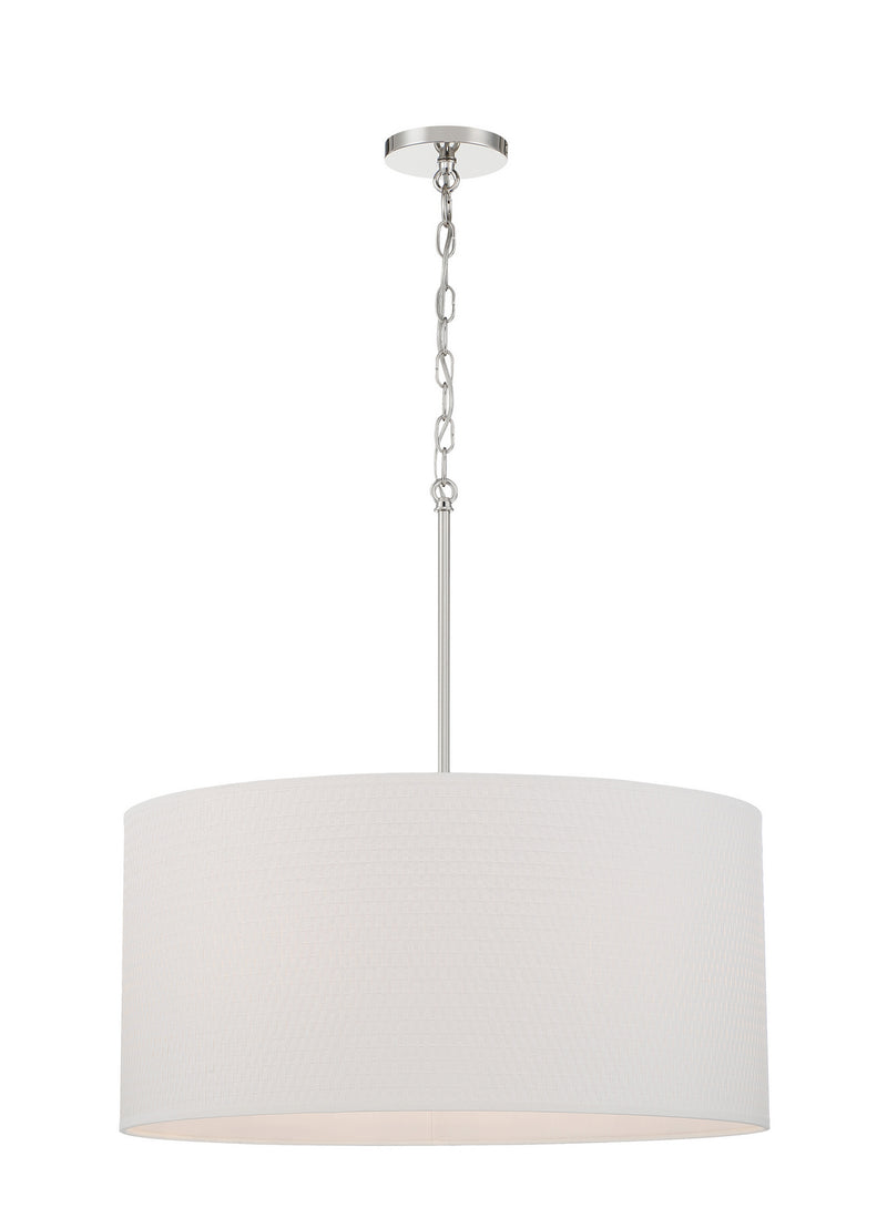 Six Light Pendant<br /><span style="color:#4AB0CE;">Entrega: 3-4 semanas en USA</span><br /><span style="color:#4AB0CE;font-size:60%;">PREGUNTE POR ENTREGA EN PANAMA</span><br />Collection: Palmetto<br />Finish: Polished Nickel