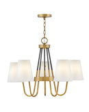 Hinkley - 37385HB - LED Chandelier - Aston - Heritage Brass