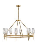 LED Chandelier<br /><span style="color:#4AB0CE;">Entrega: 4-10 dias en USA</span><br /><span style="color:#4AB0CE;font-size:60%;">PREGUNTE POR ENTREGA EN PANAMA</span><br />Collection: Ana<br />Finish: Heritage Brass