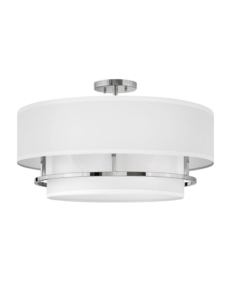 Hinkley - 38894PN - LED Semi-Flush Mount - Graham - Polished Nickel