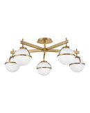 Hinkley - 39674HB - LED Semi-Flush Mount - Hollis - Heritage Brass