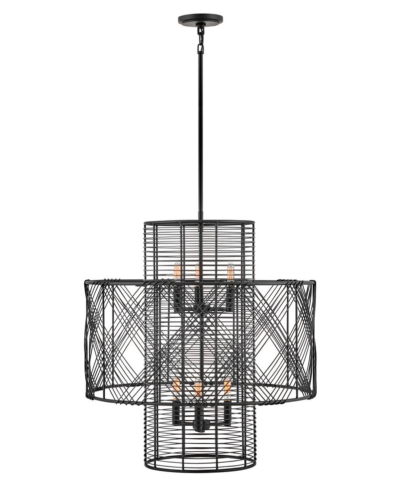 Hinkley - 41065BLK - LED Chandelier - Nikko - Black