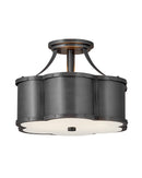 Hinkley - 4443BLB - LED Semi-Flush Mount - Chance - Blackened Brass