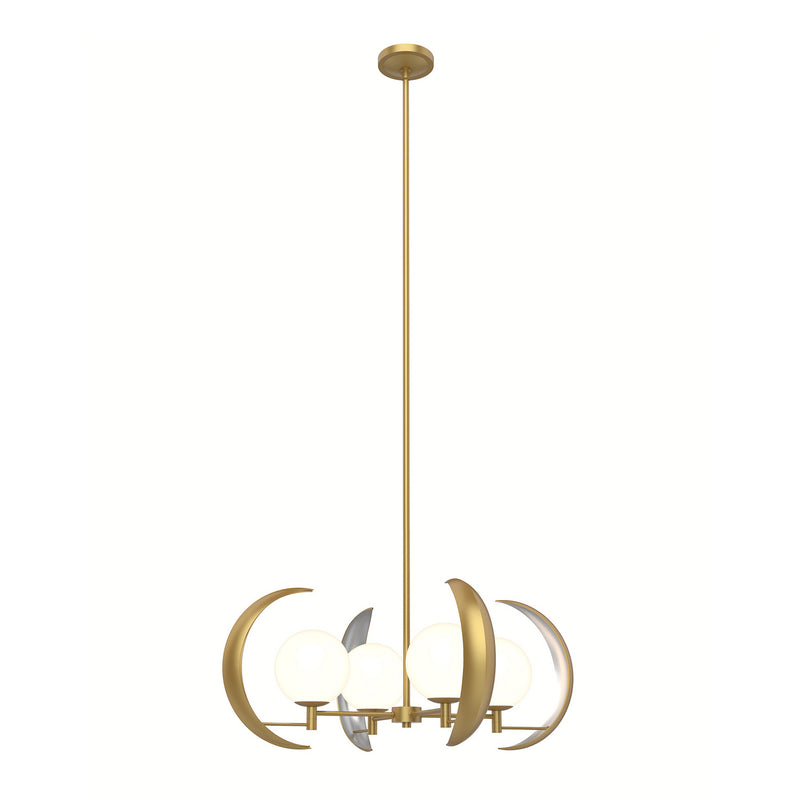 Four Light Chandelier<br /><span style="color:#4AB0CE;">Entrega: 4-10 dias en USA</span><br /><span style="color:#4AB0CE;font-size:60%;">PREGUNTE POR ENTREGA EN PANAMA</span><br />Collection: Celeste<br />Finish: Vintage Brass