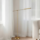 Alora - FL316655VBMS - LED Lamp - Astrid - Metal Shade/Vintage Brass
