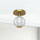 Alora - FM321201NB - LED Flush Mount - Marni - Natural Brass