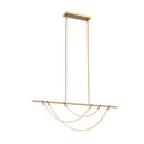 Alora - LP317448VB - LED Island Pendant - Aryas - Vintage Brass