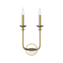 Alora - WV351502VB - Two Light Bathroom Fixture - Peabody - Vintage Brass