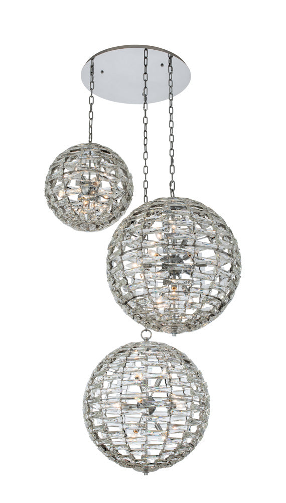 Allegri - 037253-010-FR001 - 33 Light Foyer Pendant - Alta - Polished Chrome