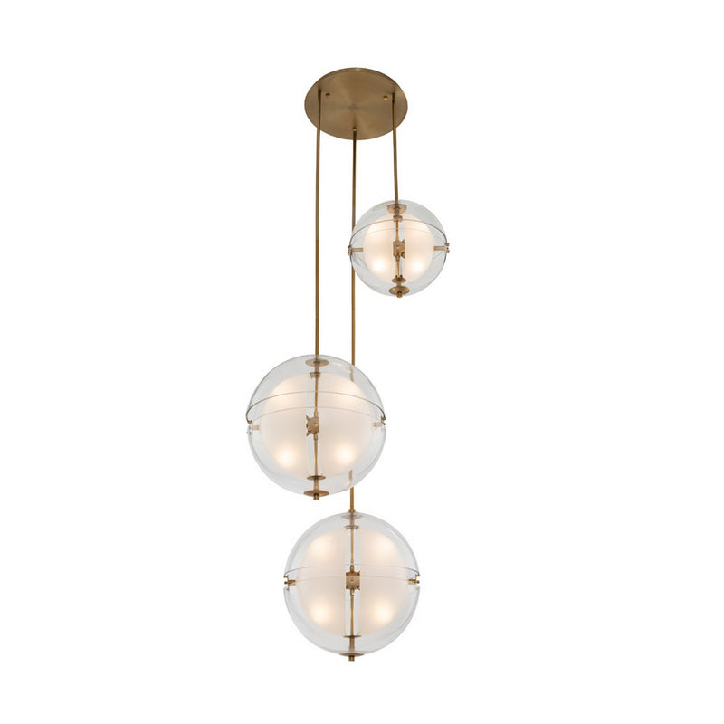 Kalco - 509757WB - LED Pendant - Sussex - Winter Brass