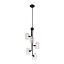 Kalco - 514051MB - Five Light Foyer Pendant - Cupola - Matte Black