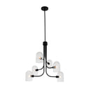 Kalco - 514071MB - Six Light Chandelier - Cupola - Matte Black