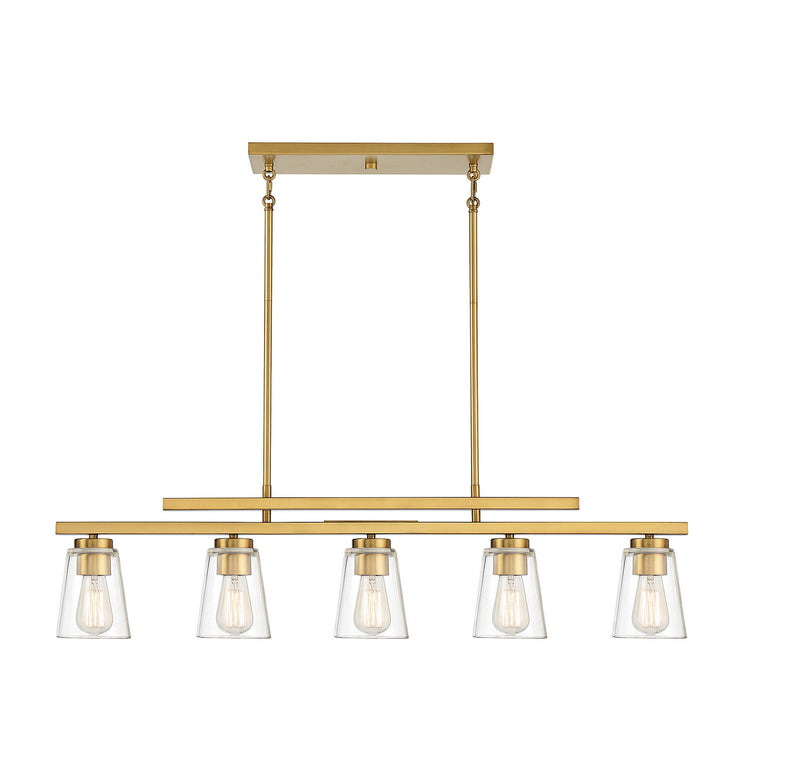 Five Light Linear Chandelier<br /><span style="color: