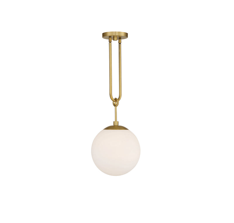 One Light Pendant<br /><span style="color:#4AB0CE;">Entrega: 4-10 dias en USA</span><br /><span style="color:#4AB0CE;font-size:60%;">PREGUNTE POR ENTREGA EN PANAMA</span><br />Collection: Becker<br />Finish: Warm Brass