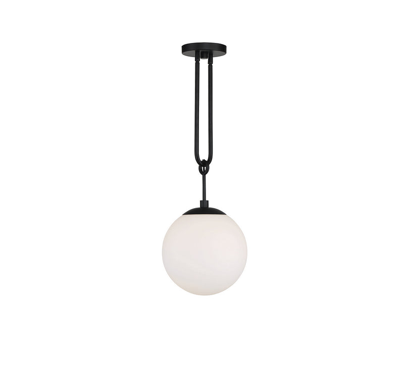 One Light Pendant<br /><span style="color:#4AB0CE;">Entrega: 4-10 dias en USA</span><br /><span style="color:#4AB0CE;font-size:60%;">PREGUNTE POR ENTREGA EN PANAMA</span><br />Collection: Becker<br />Finish: Matte Black