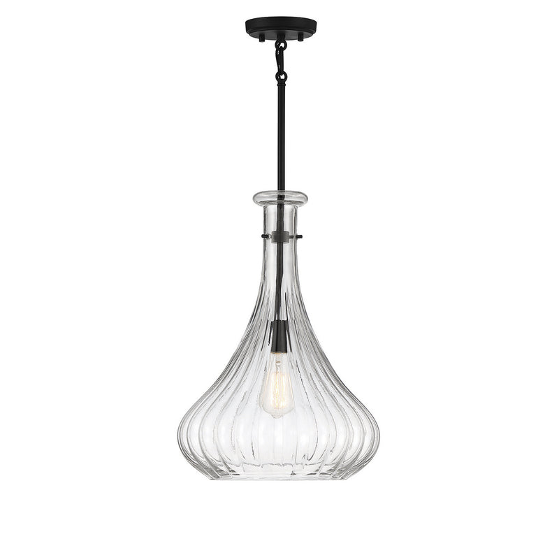 One Light Pendant<br /><span style="color:#4AB0CE;">Entrega: 4-10 dias en USA</span><br /><span style="color:#4AB0CE;font-size:60%;">PREGUNTE POR ENTREGA EN PANAMA</span><br />Collection: Bristo<br />Finish: Matte Black