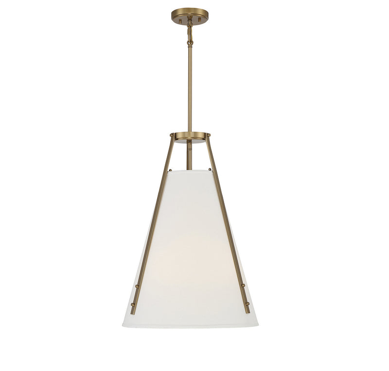 Four Light Pendant<br /><span style="color:#4AB0CE;">Entrega: 4-10 dias en USA</span><br /><span style="color:#4AB0CE;font-size:60%;">PREGUNTE POR ENTREGA EN PANAMA</span><br />Collection: Newport<br />Finish: Warm Brass