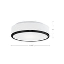 Kuzco Lighting - 599002BK - Two Light Flush Mount - Charlie - Black