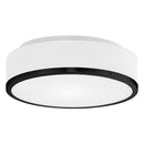 Two Light Flush Mount<br /><span style="color:#4AB0CE;">Entrega: 4-10 dias en USA</span><br /><span style="color:#4AB0CE;font-size:60%;">PREGUNTE POR ENTREGA EN PANAMA</span><br />Collection: Charlie<br />Finish: Black