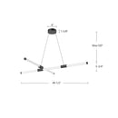 Kuzco Lighting - CH18548-BK - LED Chandelier - Akari - Black