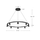 Kuzco Lighting - CH19933-BK - LED Chandelier - Dune - Black
