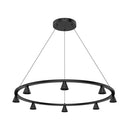 LED Chandelier<br /><span style="color:#4AB0CE;">Entrega: 4-10 dias en USA</span><br /><span style="color:#4AB0CE;font-size:60%;">PREGUNTE POR ENTREGA EN PANAMA</span><br />Collection: Dune<br />Finish: Black
