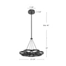 Kuzco Lighting - CH90826-BK - LED Chandelier - Maestro - Black