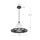Kuzco Lighting - CH90833-BK - LED Chandelier - Maestro - Black