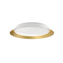 Kuzco Lighting - FM43419-WH/GD - LED Flush Mount - Jasper - White/Gold